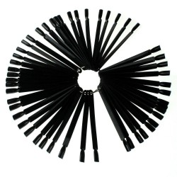 Display Farbmuster :  50 Stück Tips mit Ring , Schwarz Andere