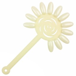 Display Farbmuster :  Blume 10er Set mit Ring , Milchfarbe Andere