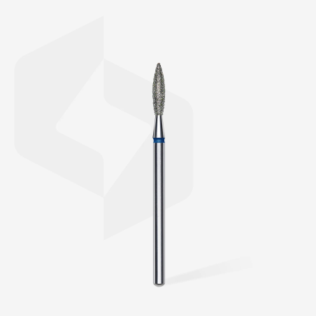 Diamantfräser Flamme Blau, Durchmesser 2.3 Mm / Arbeitsteil 10 Mm Staleks