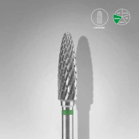 Hartmetall-Fräser Mais Grün EXPERT Kopfdurchmesser 4 Mm / Arbeitsteil 14 Mm Staleks