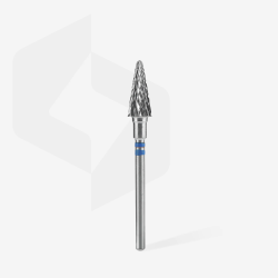 Hartmetallfräser Für Linkshänder Kegel Blau EXPERT, Durchmesser 6 Mm / Arbeitslänge 14 Mm Staleks