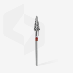 Hartmetallfräser Für Linkshänder Kegel Rot EXPERT, Durchmesser 6 Mm / Arbeitslänge 14 Mm Staleks
