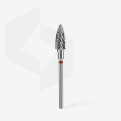 Hartmetallfräser Kegel Rot EXPERT, Durchmesser 6 Mm / Arbeitslänge 14 Mm Staleks