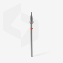 Diamantfräser Spitzbirne Rot, Durchmesser 4 Mm / Arbeitsteil 12 Mm