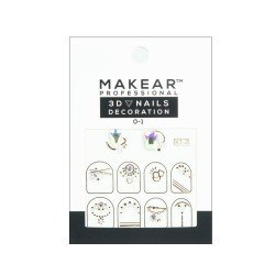 3D Nails Decoration Sticker 01 Makear