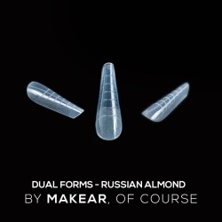 Dual Tips Nagelform  für Acrylgel und Gel 120 St. Russian Almond Makear