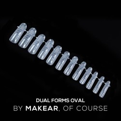 Dual Tips Nagelform  für Acrylgel und Gel 120 St. Oval Makear
