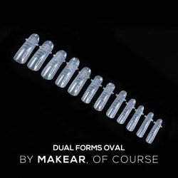 Dual Tips Nagelform  für Acrylgel und Gel 120 St. Oval Makear
