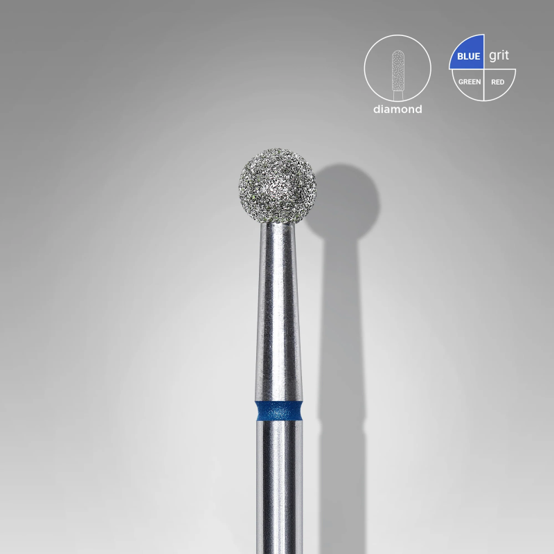 Diamantfräser Kugel Blau, Durchmesser 4 mm Staleks