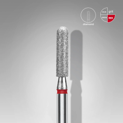 Diamantfräser Abgerundeter Zylinder Rot EXPERT Kopfdurchmesser 2,5 Mm / Arbeitsteil 10 Mm Staleks