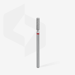 Diamantfräser Abgerundeter Zylinder Rot EXPERT Kopfdurchmesser 2,5 Mm / Arbeitsteil 10 Mm Staleks