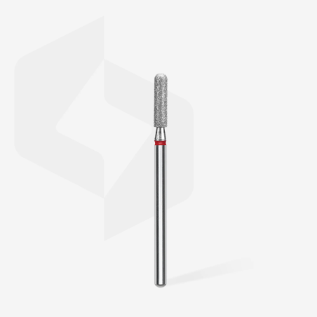 Diamantfräser Abgerundeter Zylinder Rot EXPERT Kopfdurchmesser 2,5 Mm / Arbeitsteil 10 Mm Staleks