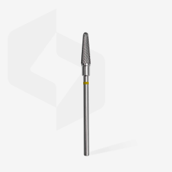 Hartmetallfräser Kegelstumpf gelb, Durchmesser 4 mm / Arbeitsteil 13 mm Staleks