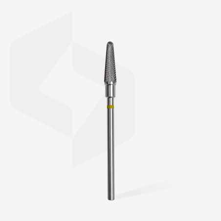 Hartmetallfräser Kegelstumpf gelb, Durchmesser 4 mm / Arbeitsteil 13 mm Staleks