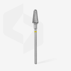 Hartmetallfräser Kegelstumpf gelb, Durchmesser 6 mm / Arbeitsteil 14 mm Staleks