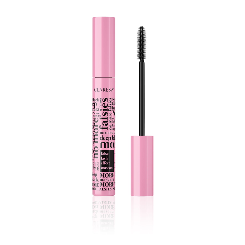 NO MORE FALSIES DEEP BLACK Thickening Mascara False Eyelash Effect Super Black 10 g Claresa