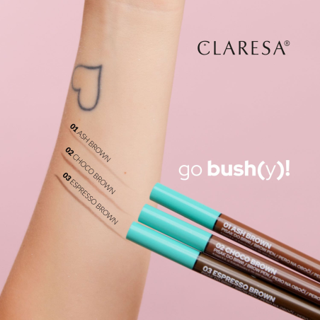GO BUSH(Y) Augenbrauenstift 03 Espresso Brown Claresa