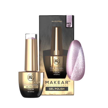 MCL02 Fluffy Violet Midnight Cat Eye UV Nagellack 8 ml Makear