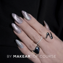 MCL03 Silver Purr Midnight Cat Eye UV Nagellack 8 ml Makear