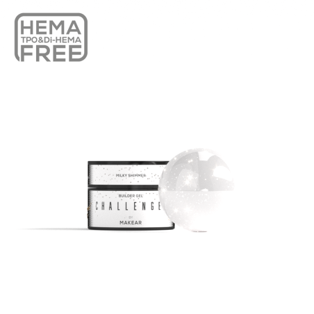 Builder Gel Challengel Shimmer Milky HG11 Makear 15 ml