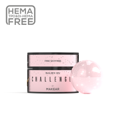 Builder Gel Challengel Shimmer Pink HG13 Makear 50 ml