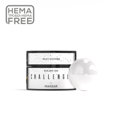 Builder Gel Challengel Shimmer Milky HG11 Makear 50 ml