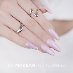 Top No Wipe Cat Eye Silver 8 ml Makear