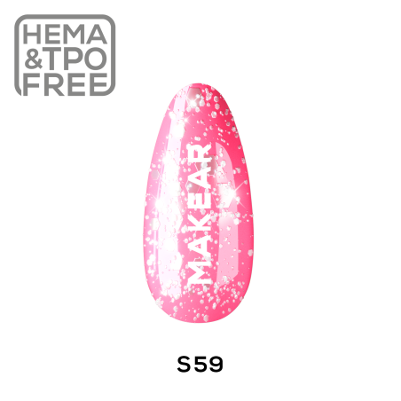 S59 NailStar Glitter UV Nagellack 8 ml Makear