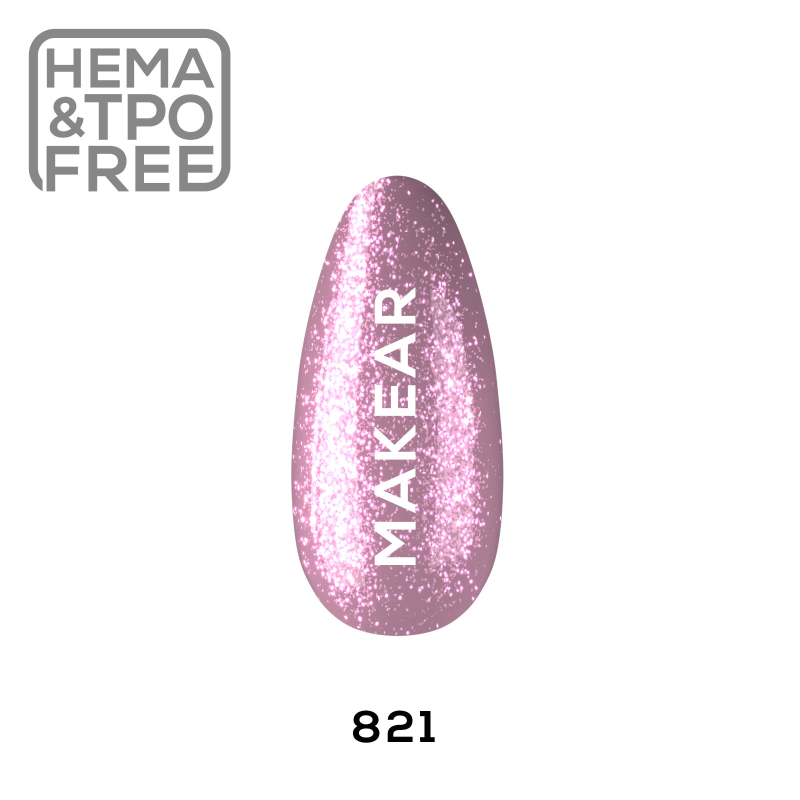 821 Glitter UV Nagellack 8 ml Makear
