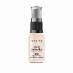 Liquid Perfection Foundation & Concealer 2in1 101 Light 18g Claresa