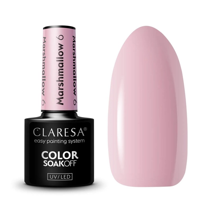 6 Marshmallow UV Nagellack 5 ml Claresa