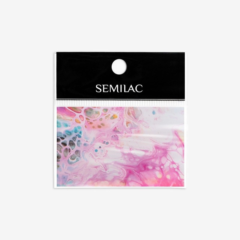 08 Transfer Nagelfolie  Rainbow Marble Semilac