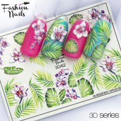 Nagel Sticker Dschungel  3D 62 FasionNails