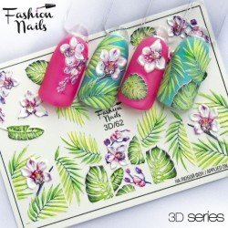 Nagel Sticker Dschungel  3D 62 FasionNails