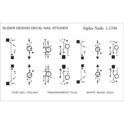 Nagel Sticker Geometrische  Muster 1-1346 AlphaNails