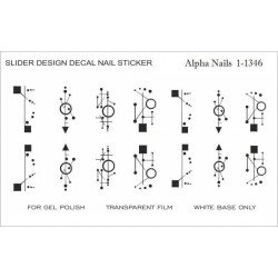 Nagel Sticker Geometrische  Muster 1-1346 AlphaNails