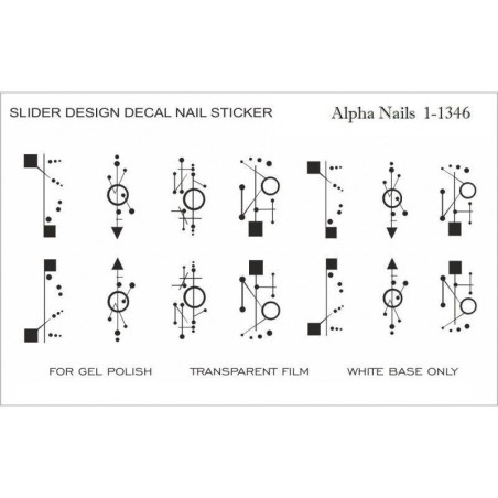 Nagel Sticker Geometrische  Muster 1-1346