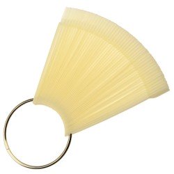 Display Farbmuster :  50 Stück Tips mit Ring , Milchfarbe AbaGroup