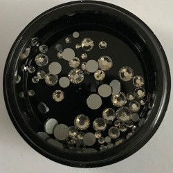 Glas Strasssteine SS Mix 01 Crystal AB Silber Andere