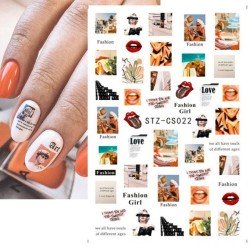 Nagel Sticker Fashion Girl STZ-CS022 Andere