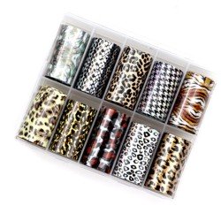 08 Transfer Nagelfolie Set - Animal Print Andere