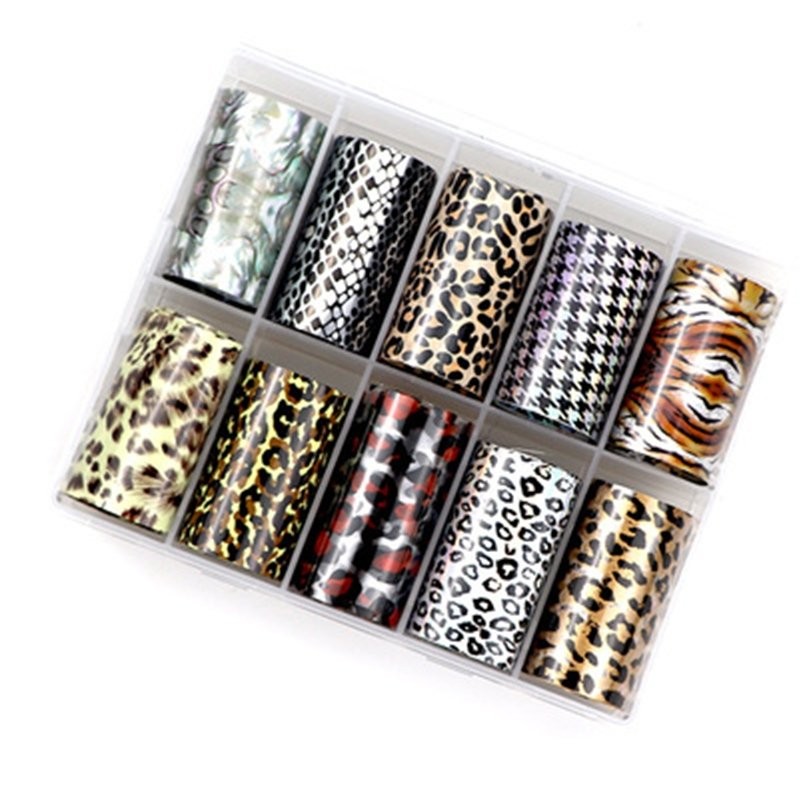 08 Transfer Nagelfolie Set - Animal Print Andere