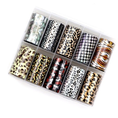 08 Transfer Nagelfolie Set - Animal Print