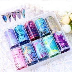11 Transfer Nagelfolie Set - Fantasie Andere