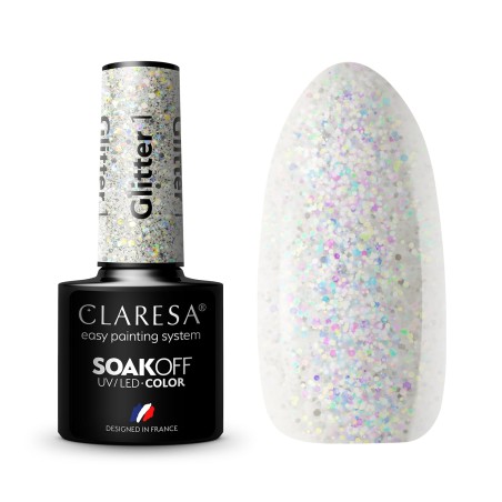 1 Glitter UV Nagellack 5 ml Claresa