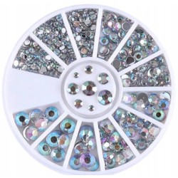 Strass Display Silber irisierend AB Andere