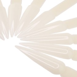 Display Farbmuster: 40 Stück Tips mit Ring, Spitz, Natur Andere