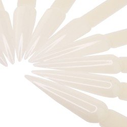 Display Farbmuster: 40 Stück Tips mit Ring, Spitz, Natur Andere