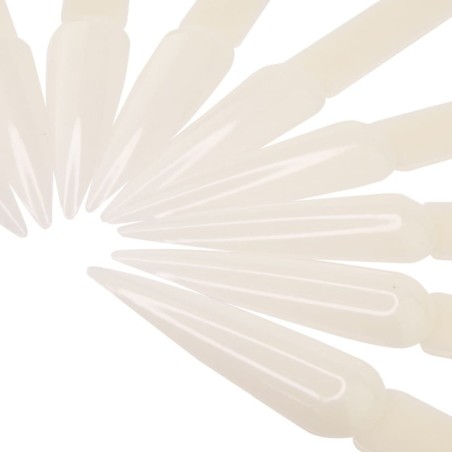Display Farbmuster: 40 Stück Tips mit Ring, Spitz, Natur Andere