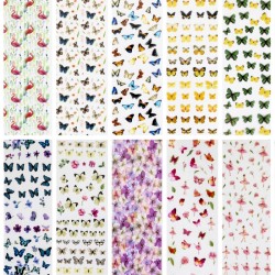 14 Transfer Nagelfolie Set - Ballerinas mit Schmeterlinge Andere